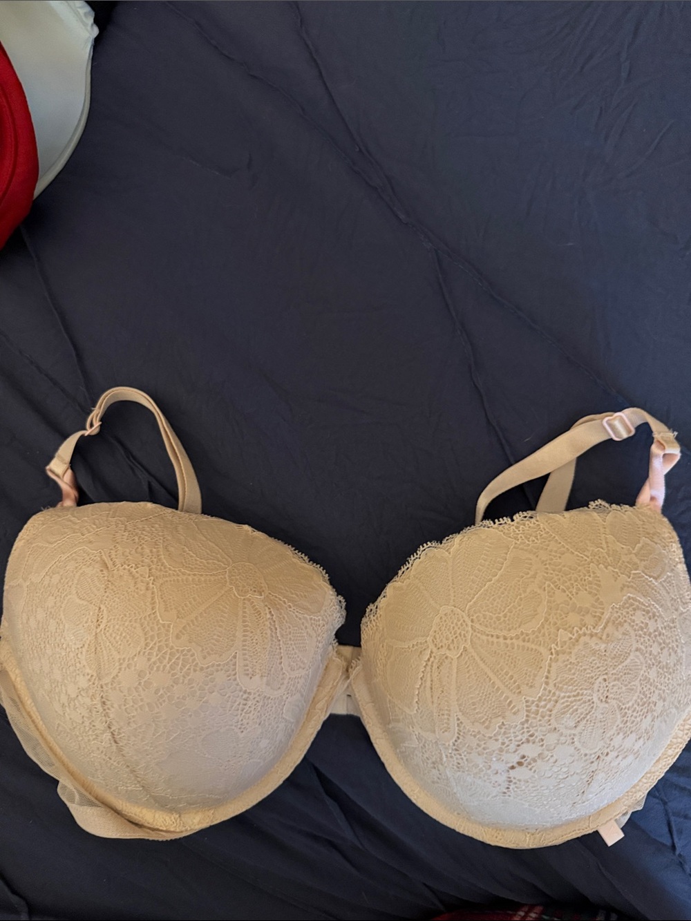 Beige Lace Push-Up Bra - Women Intimates & Sleepwear